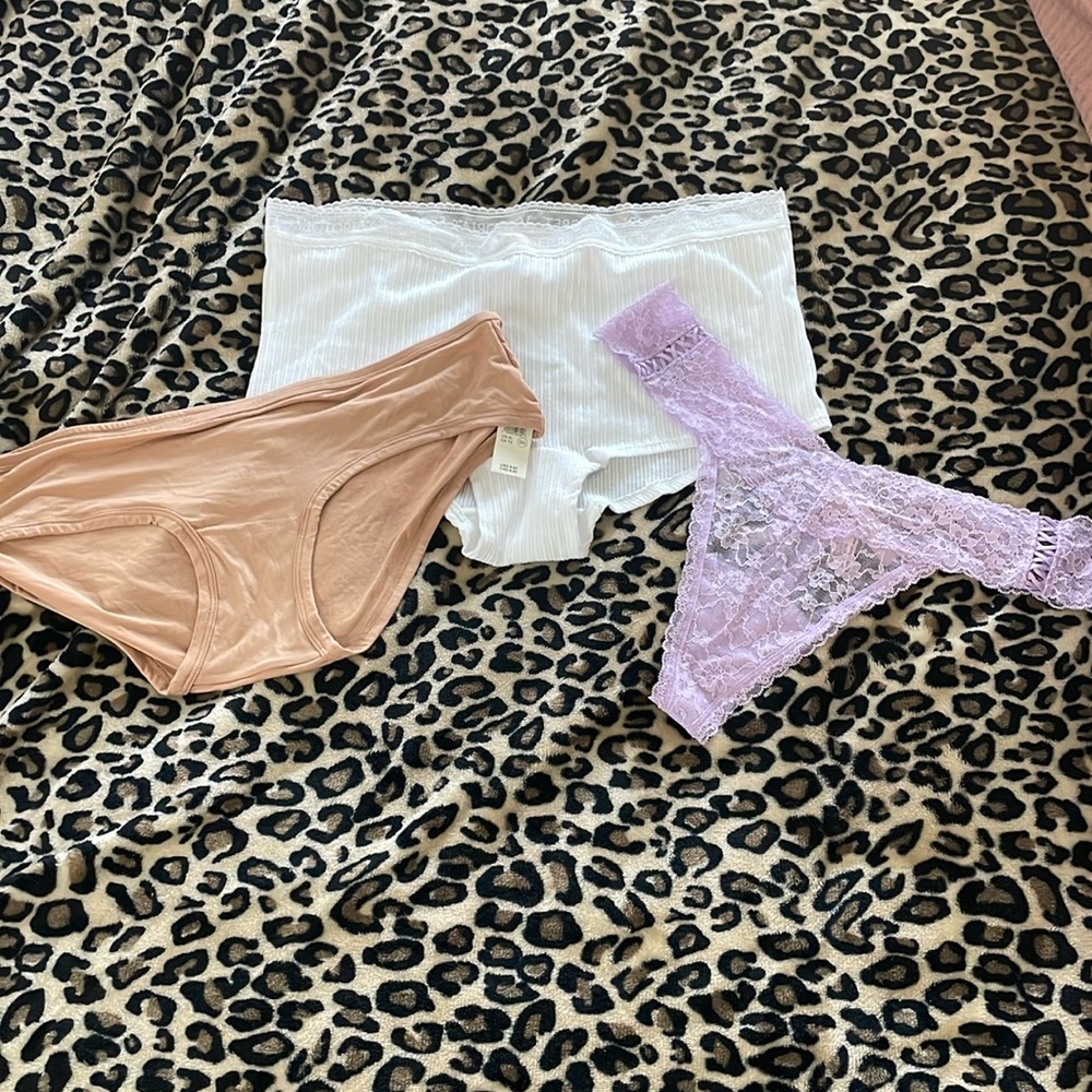 3 size XL NWT undies. 2 Victoria’s Secret and 1 Aerie.